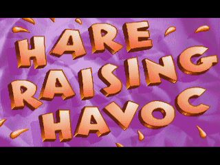 Hare Raising Havoc title screen for Amiga